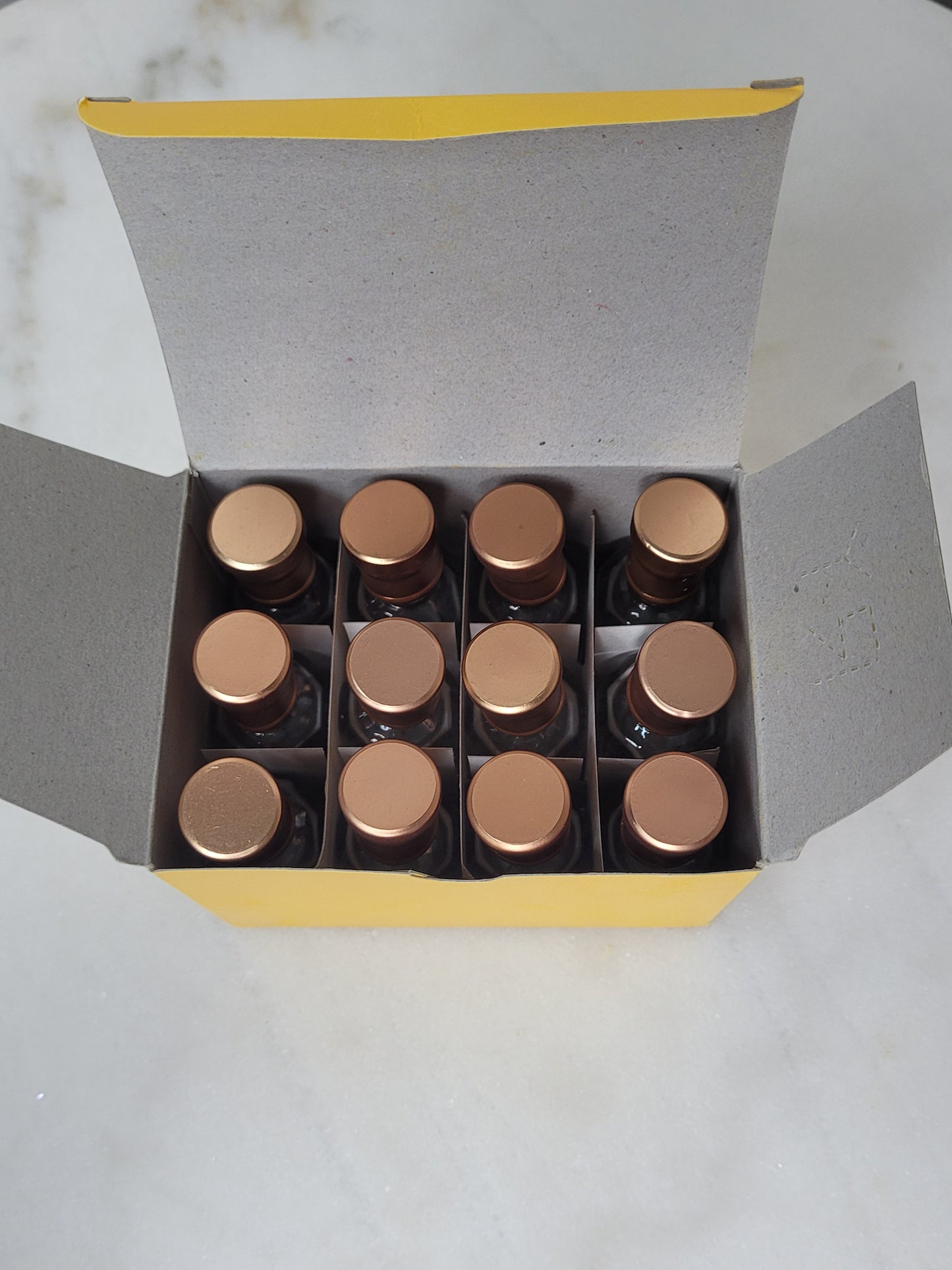 36 pcs 12ml Printed Empty Glass Bottles